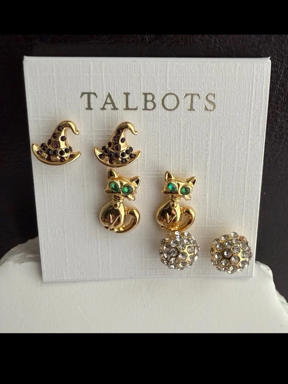 Talbots Halloween Stud Earring Set of Three - Picture 3 of 8